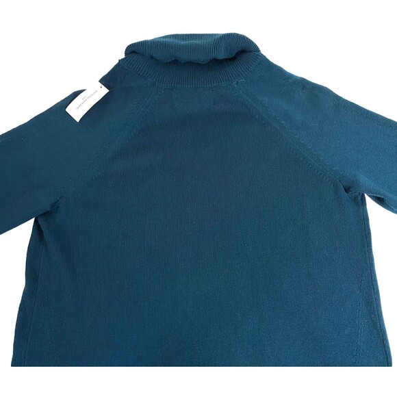 Banana Republic Turtleneck Sweater Dress XS Dark Teal Stretch Seam Detail NWT - Picture 6 of 16